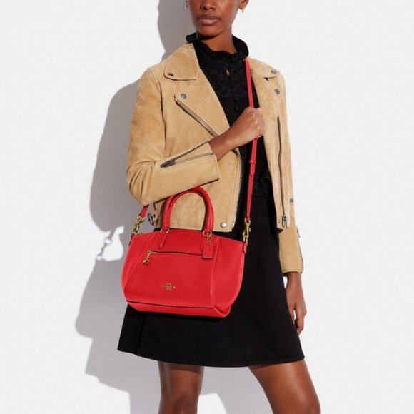 NWT COACH Elise Satchel B4/Red Apple - Picture 3 of 7